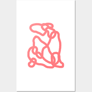 Henri Matisse blue nude pink line art print Posters and Art